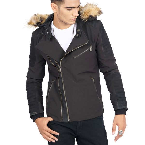 faux fur leather jackets