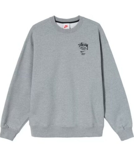 Nike x Stussy International Crewneck Sweatshirt Grey