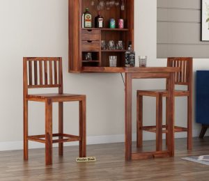 bar table set from woodenstreet 