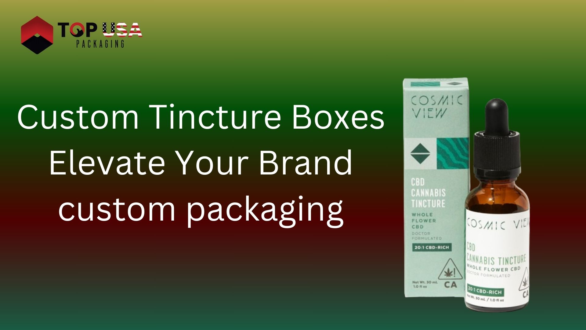 Custom Tincture Boxes Elevate Your Brand custom packaging
