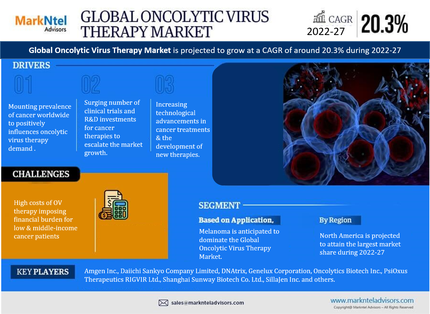 Oncolytic Virus Therapy Market Key Finding, Latest Trends Progression Status, & Revenue Analysis