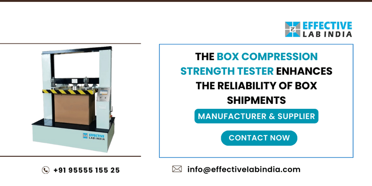 The Box Compression Strength Tester enhances the reliability of box shipments