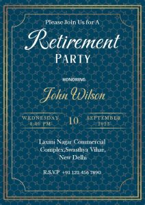 retirement party invitation